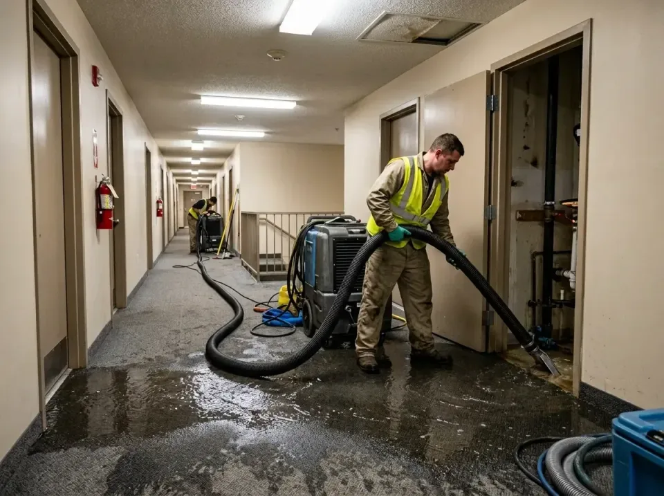 multi-unit-apartment-hallway-f-005 — frequently asked questions, Emergency Burst Pipe Water Extraction & Removal in Vidor, TX